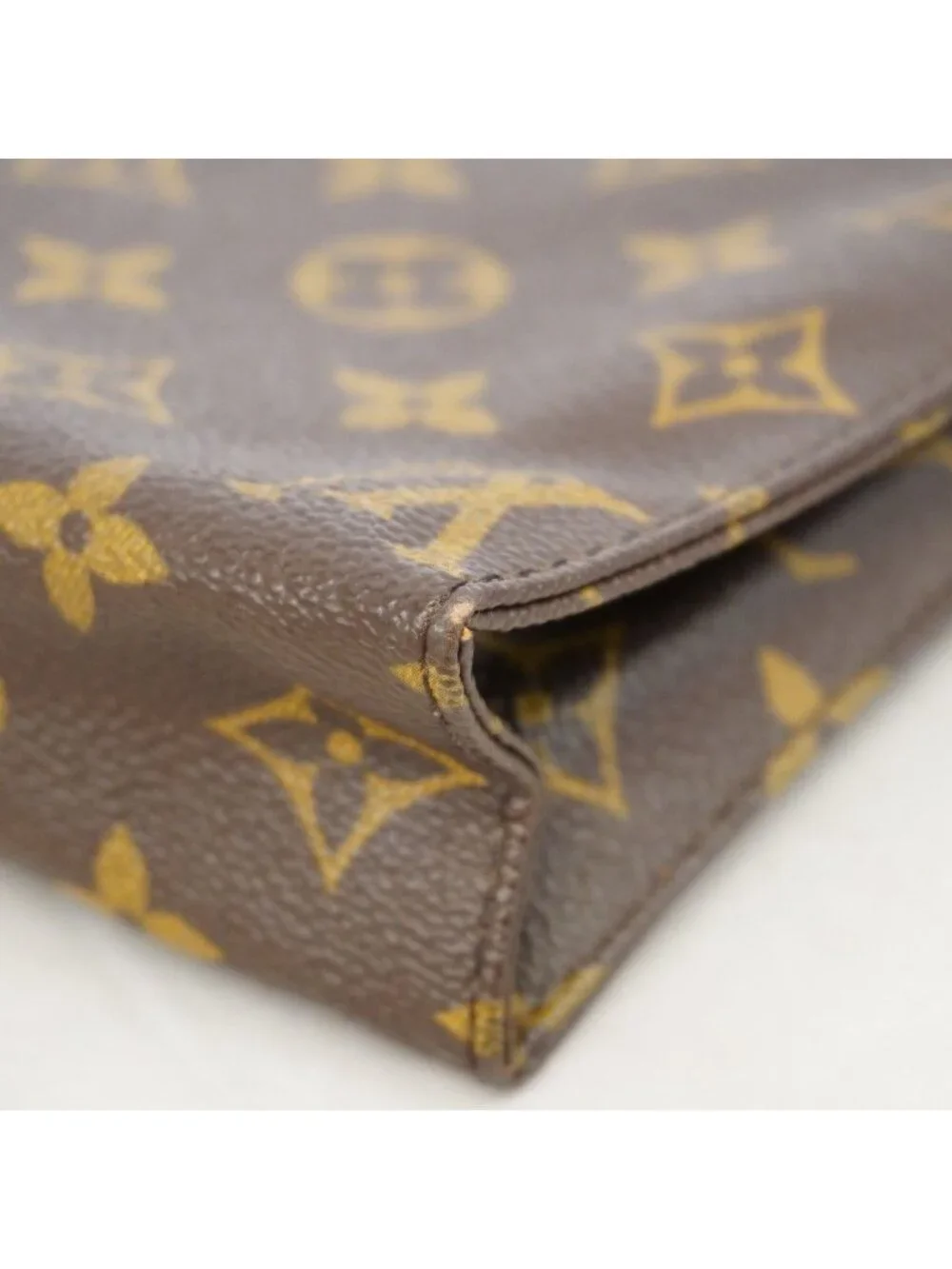 Louis Vuitton Pouch Monogram Pochette Toilet 19 Brown